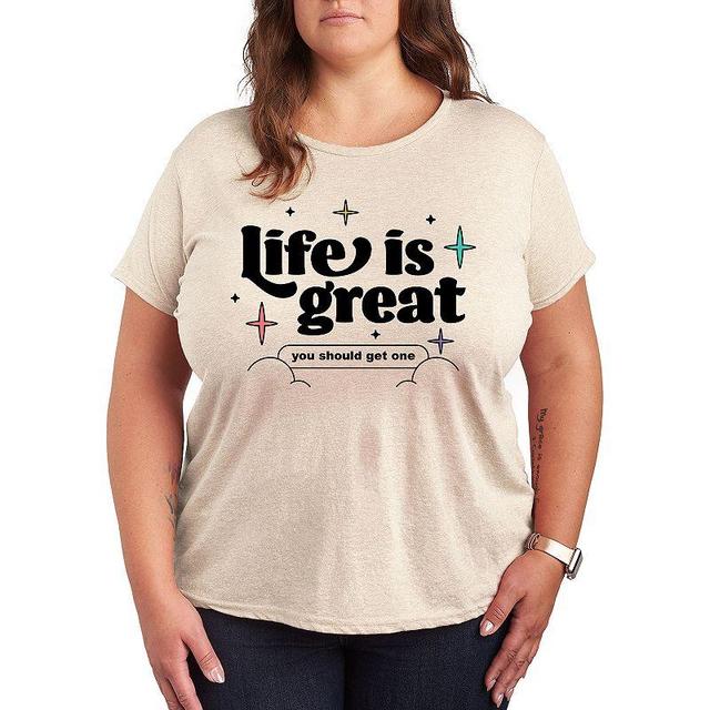 Plus Life is Great Graphic Tee, Womens Product Image