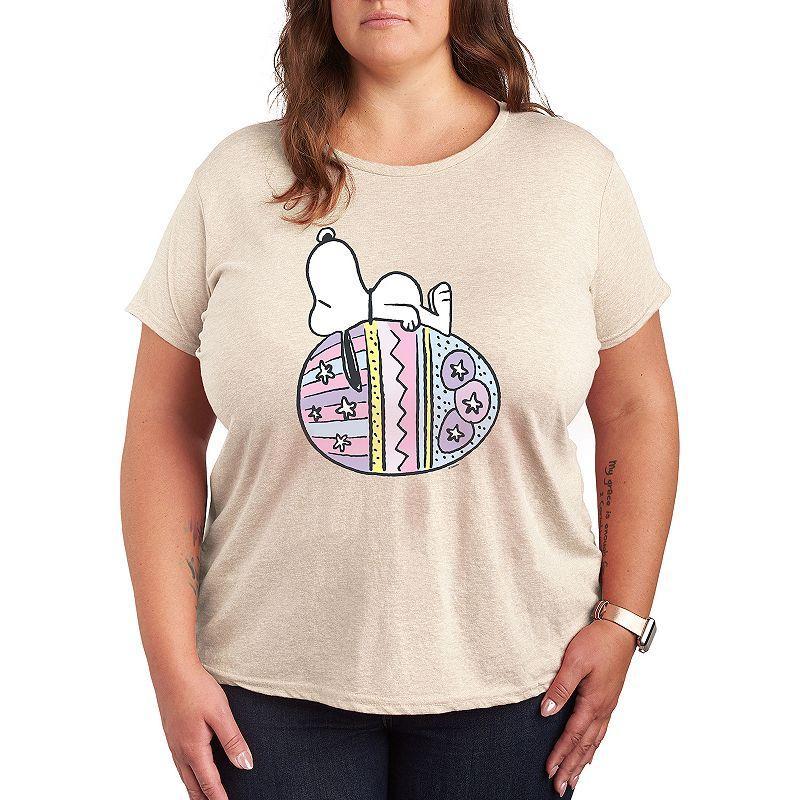 Plus Peanuts Snoopy Easter Egg Graphic Tee, Womens Product Image