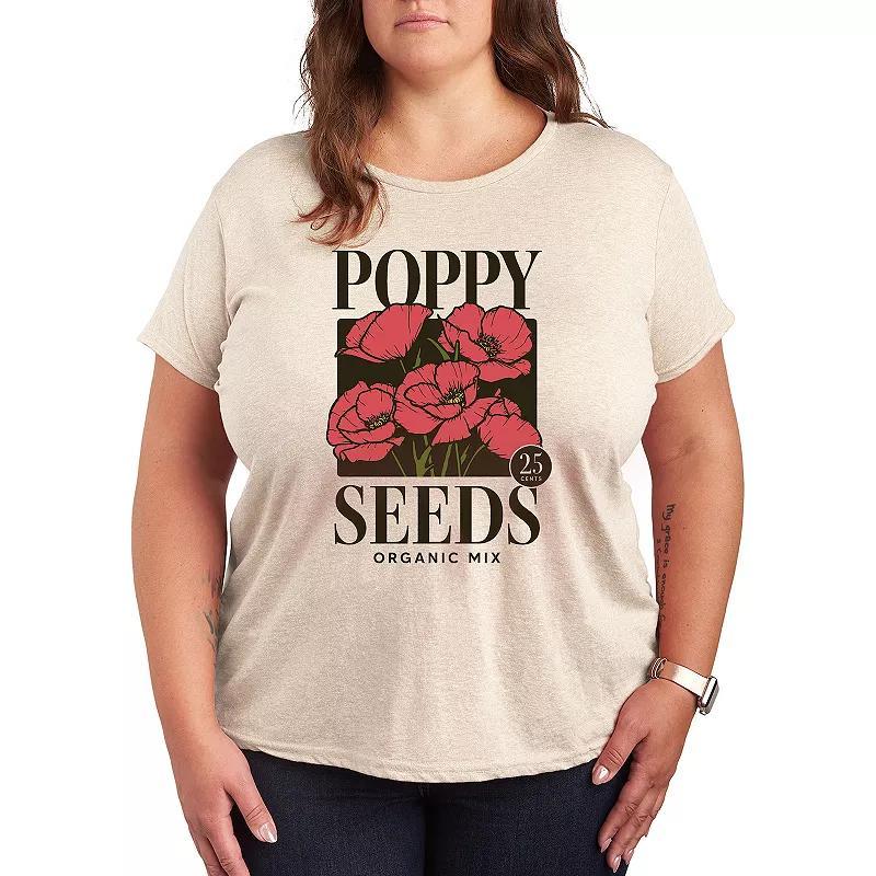 Plus Poppy Seed Packet Graphic Tee, Womens Product Image