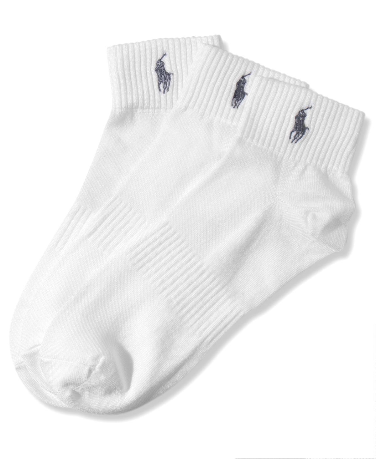 Ralph Lauren Mens 3-Pk. Technical Quarter Socks Product Image