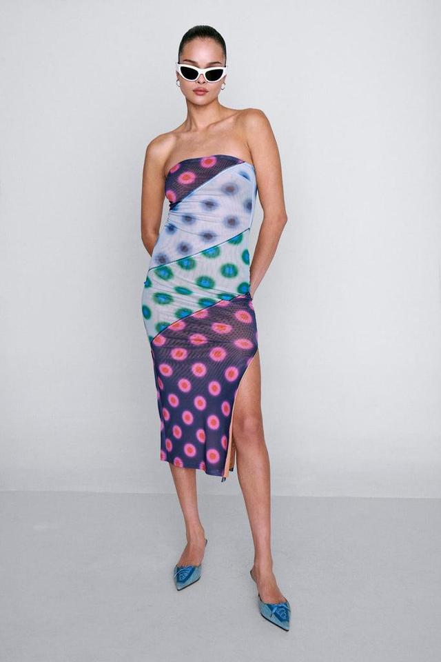 LILA DRESS - POLKA DOT PATCHWORK — POLKA DOT PATCHWORK / XS Product Image