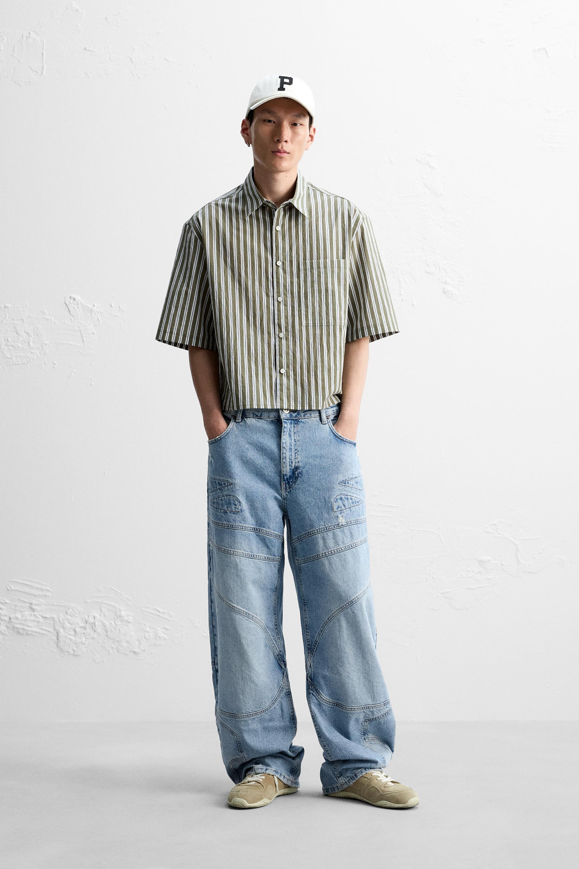 BOXY FIT STRIPED SHIRT Product Image