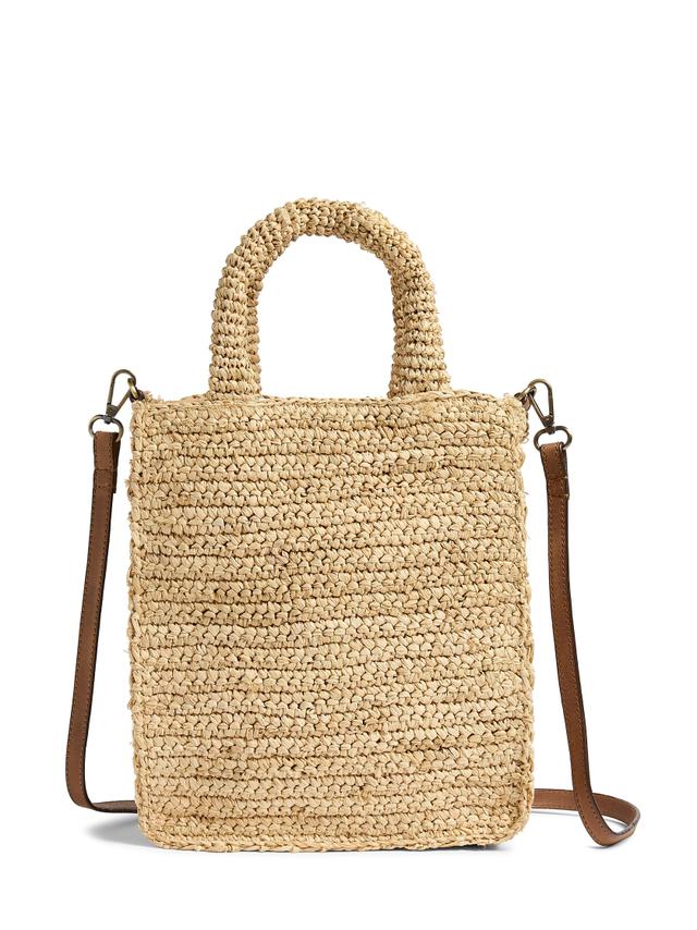 Raffia Cross Body Bag - Natural Female Product Image