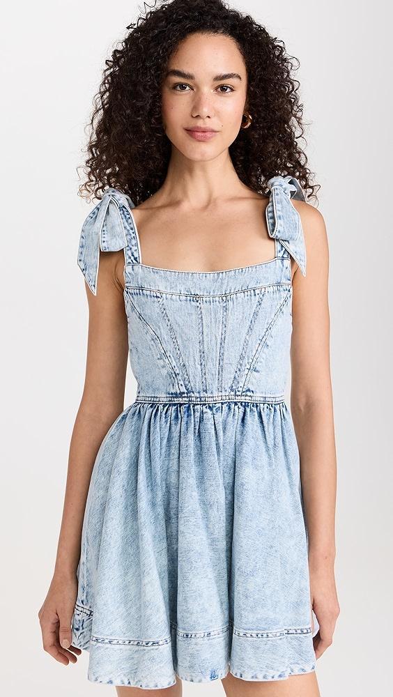 alice + olivia Amina Corset Denim Dress | Shopbop Product Image