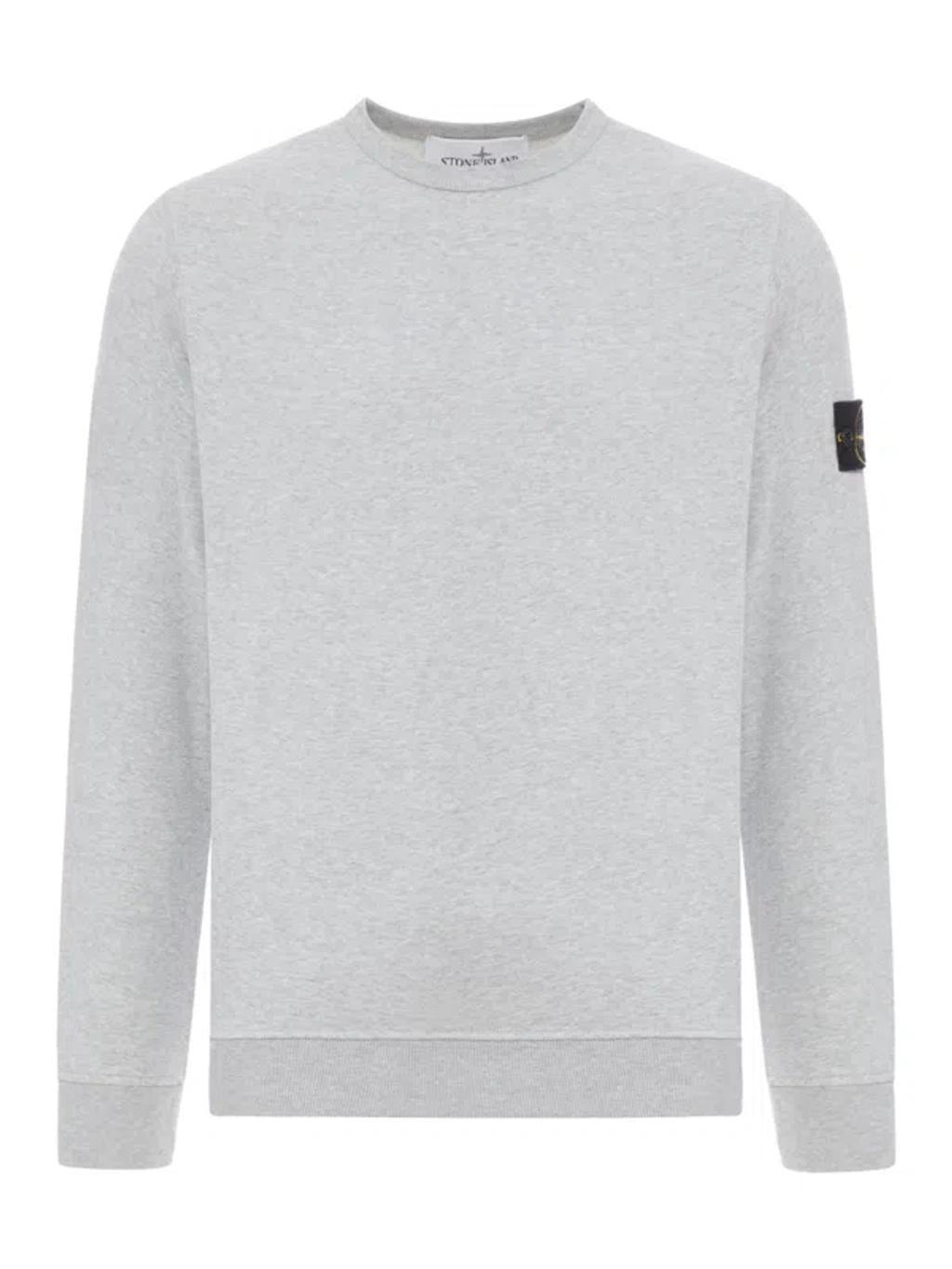 Logo Patch Crewneck Sweater In Grey Product Image