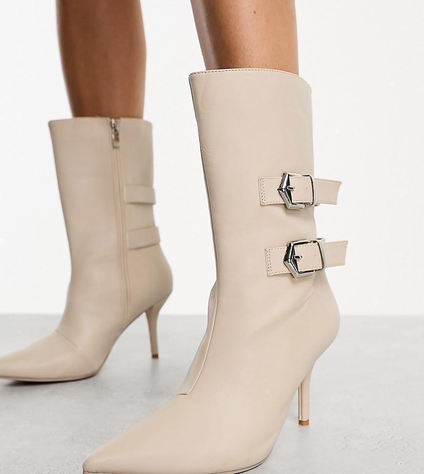 Public Desire Maria buckle heeled ankle boots Product Image