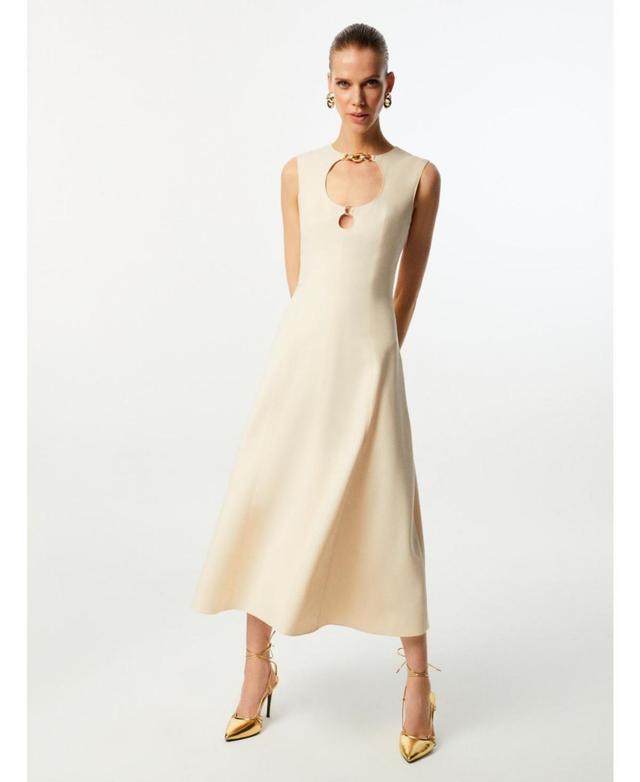 Womens Cut-Out Midi Dress Product Image