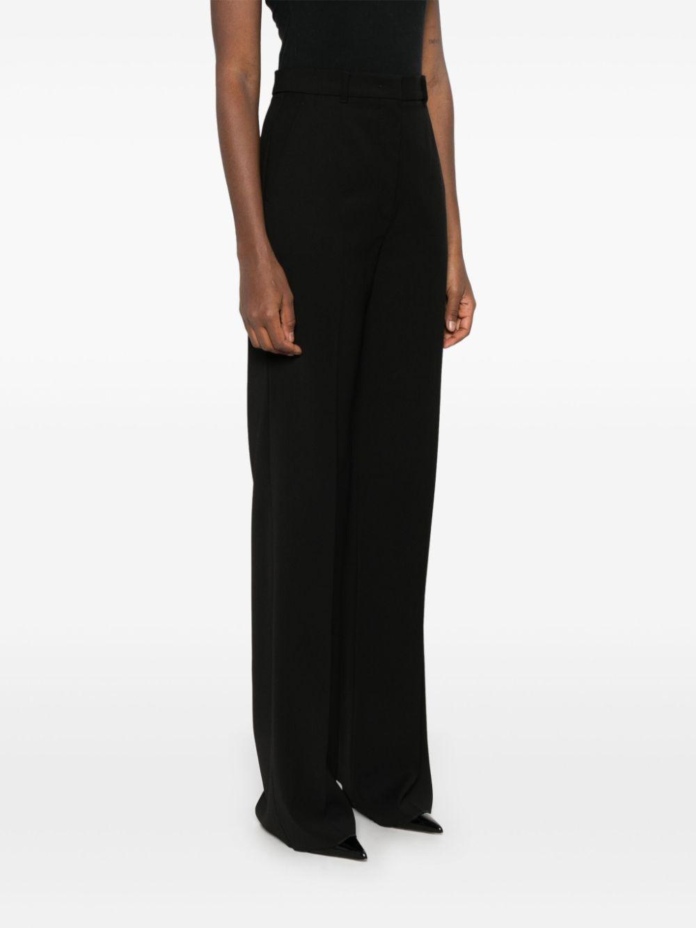 MAX MARA Virgin Wool Trousers In Black Product Image