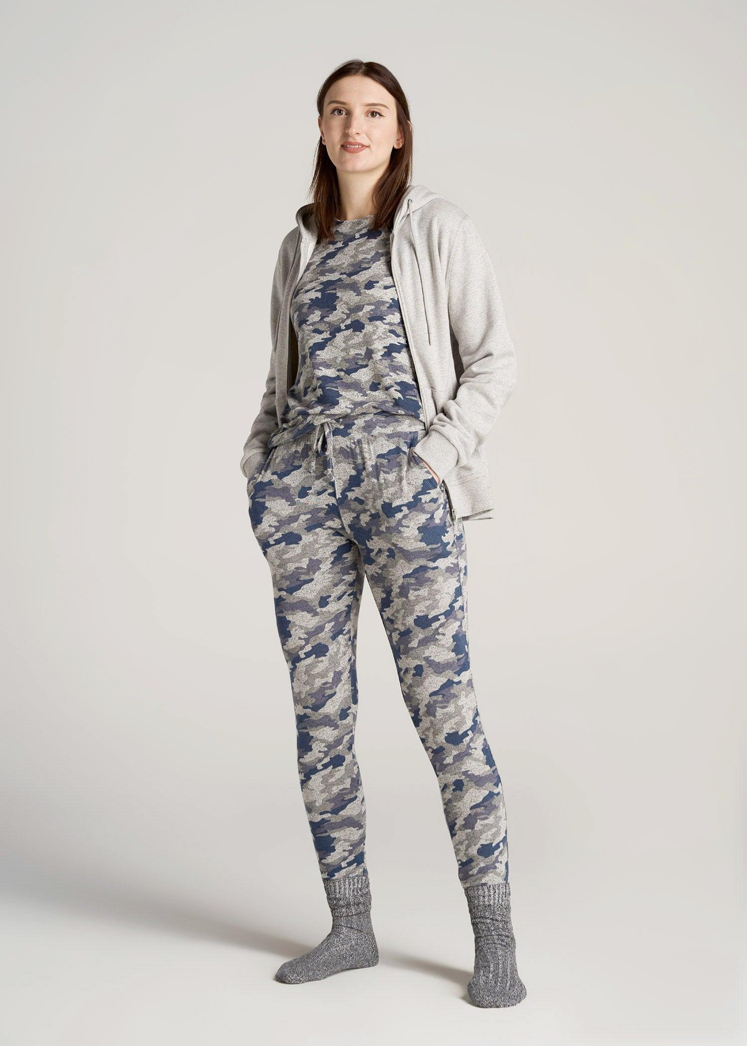 Cozy Lounge Joggers for Tall Women in Camo Product Image