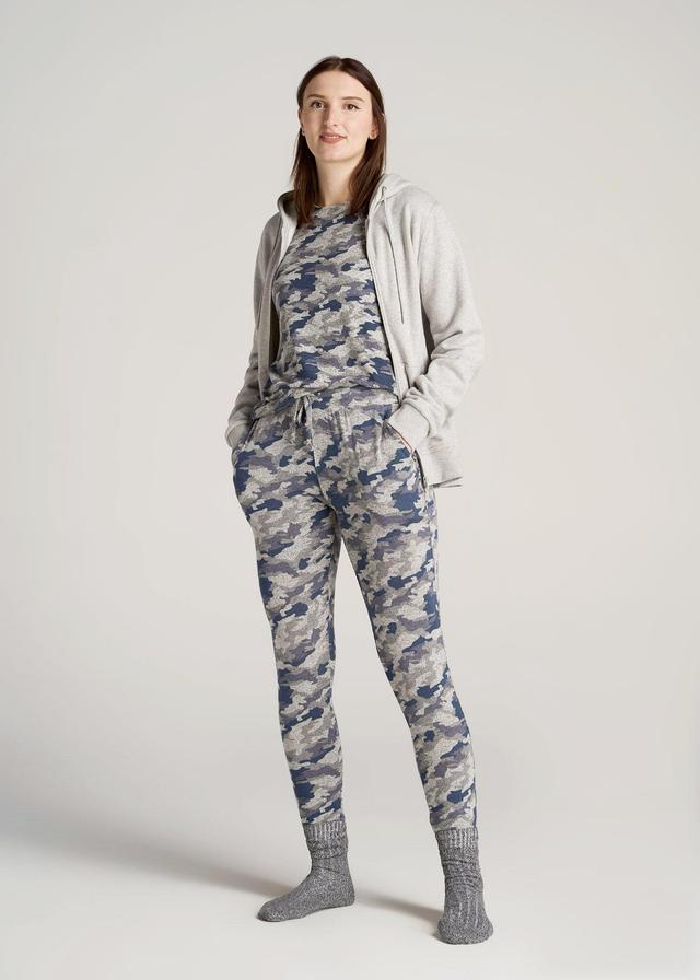 Cozy Lounge Joggers for Tall Women in Camo Product Image