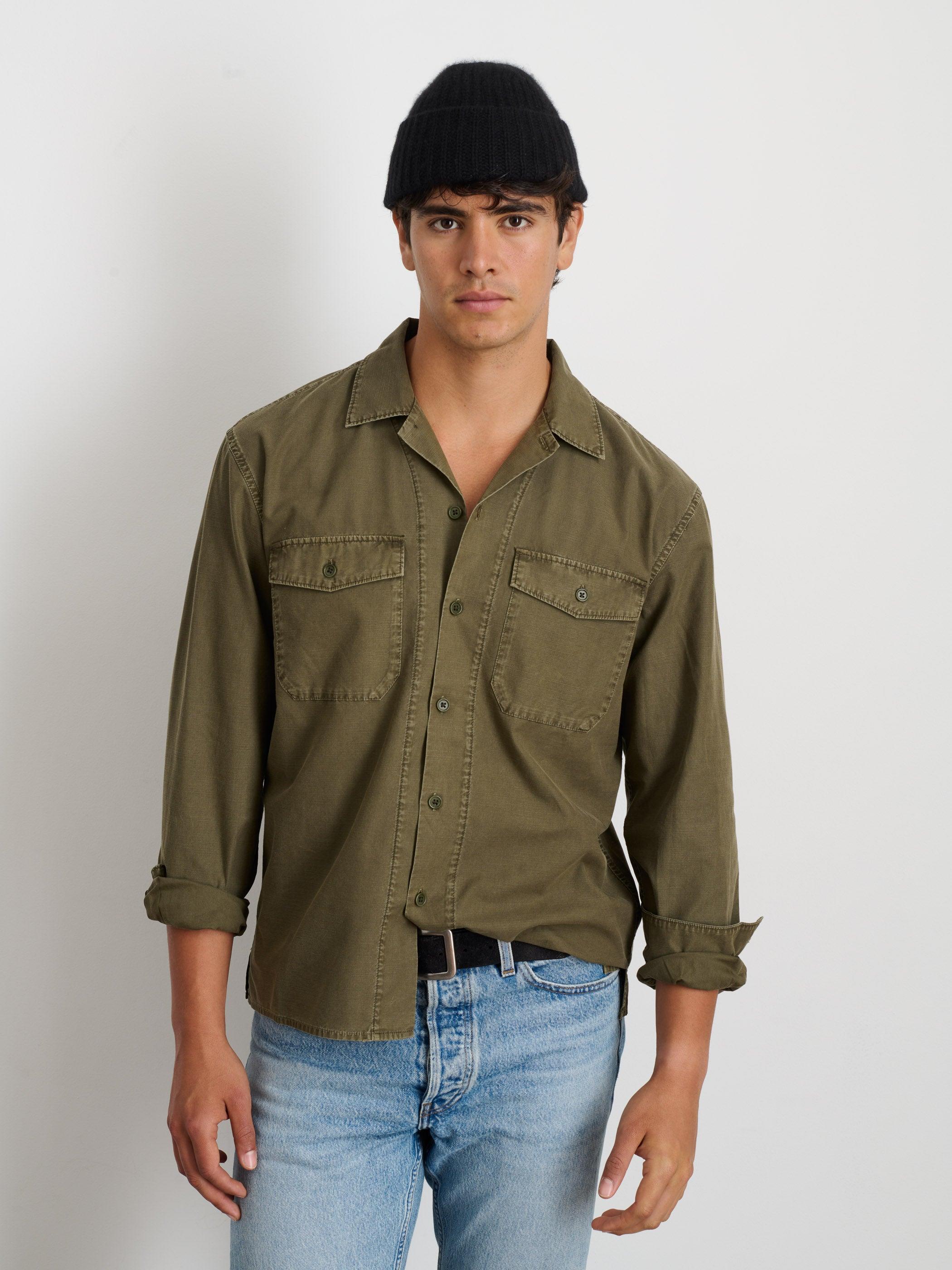 Field Shirt In Crosshatch Cotton Male Product Image