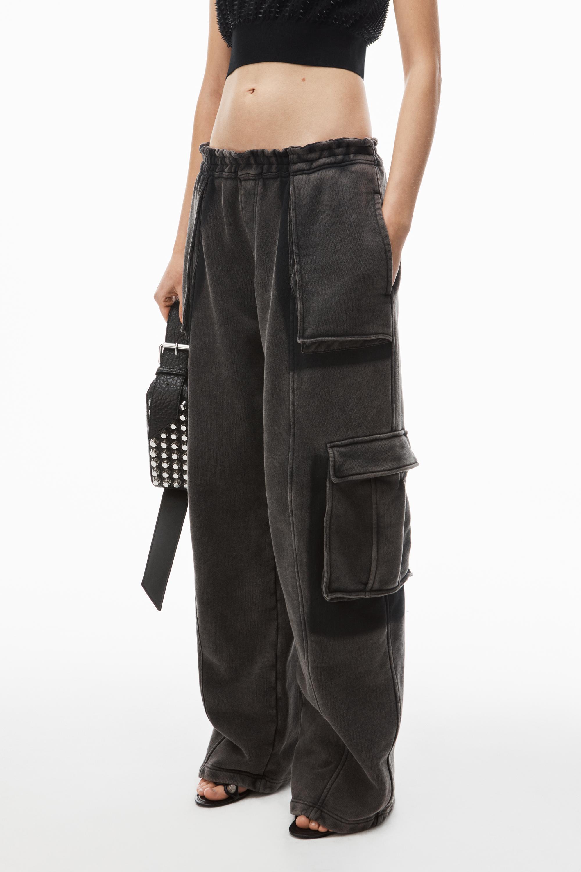 Oversized Cargo Sweatpants In Cotton Terry Product Image