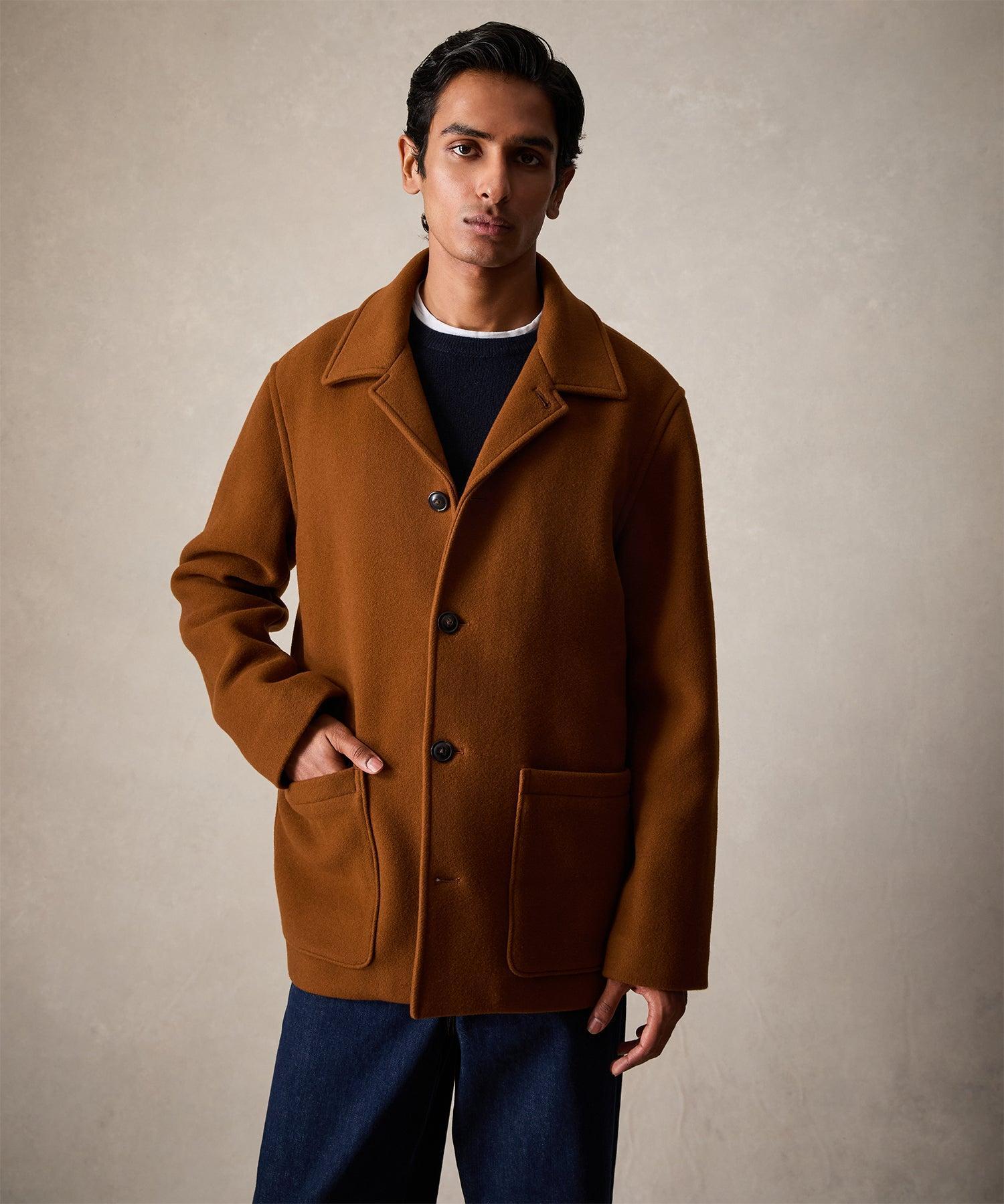 Wool Cashmere Cafe Jacket in Pecan Product Image