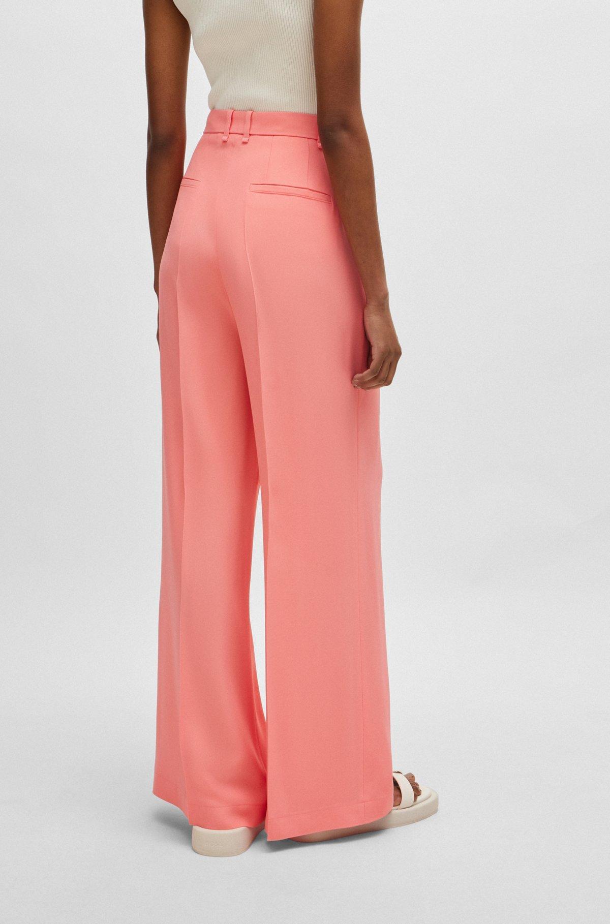 High-waisted relaxed-fit trousers with wide leg Product Image