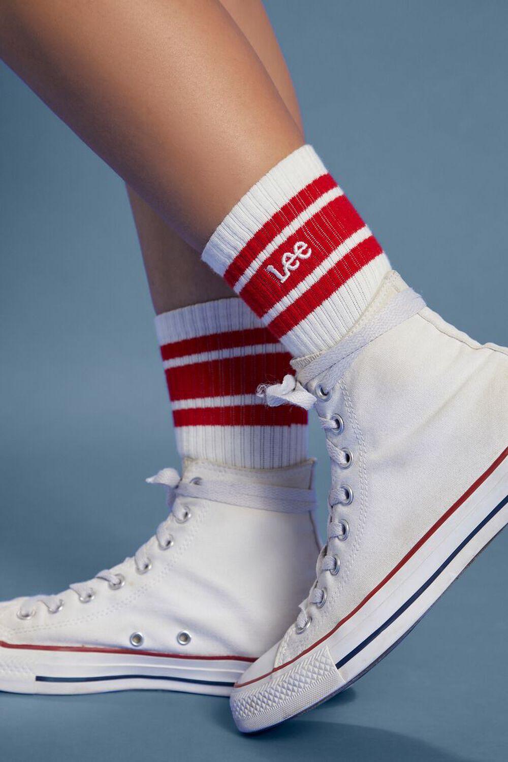 Lee Varsity-Striped Crew Socks | Forever 21 Product Image