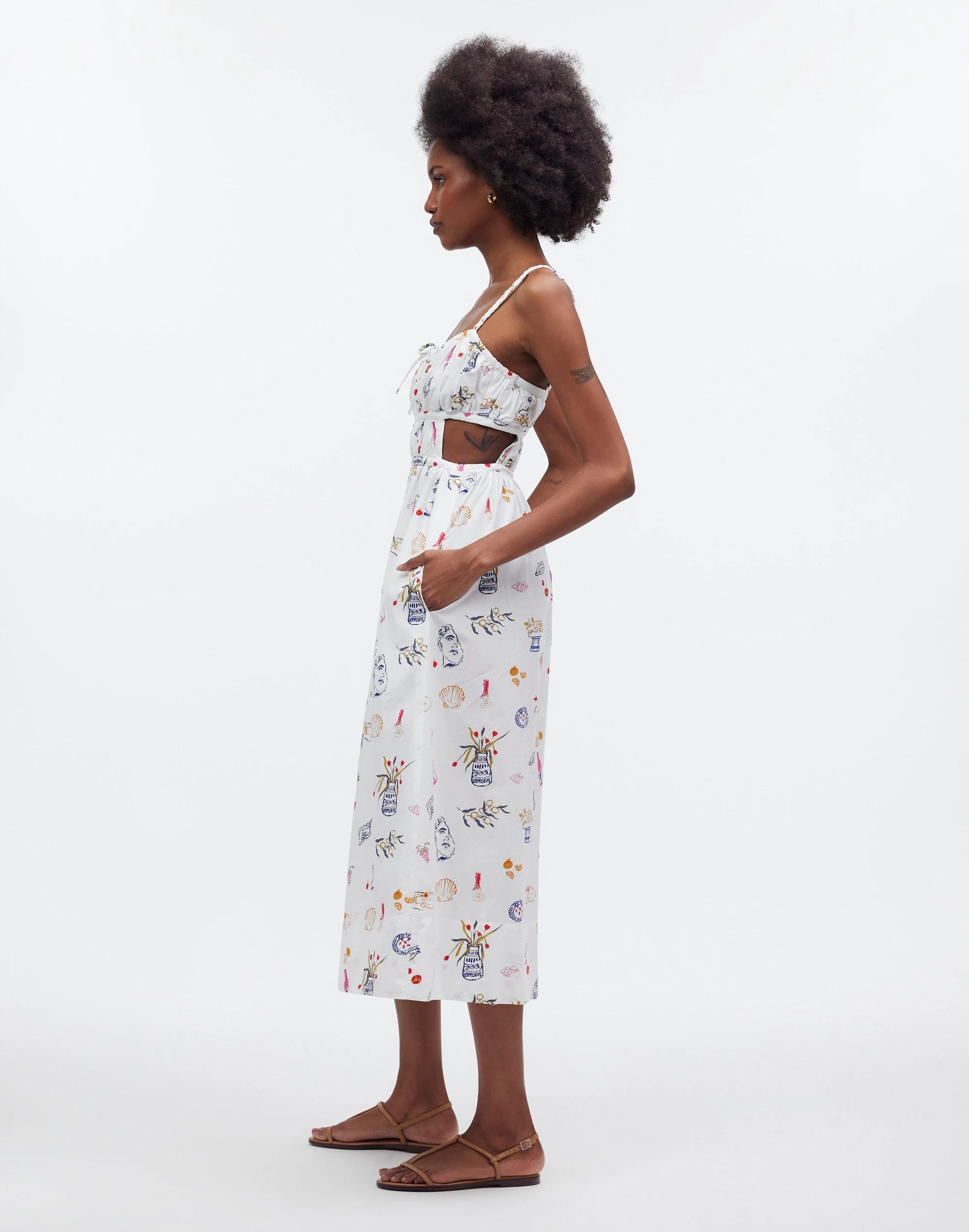 Madewell x Lisa Says Gah! Cutout Midi Dress Product Image