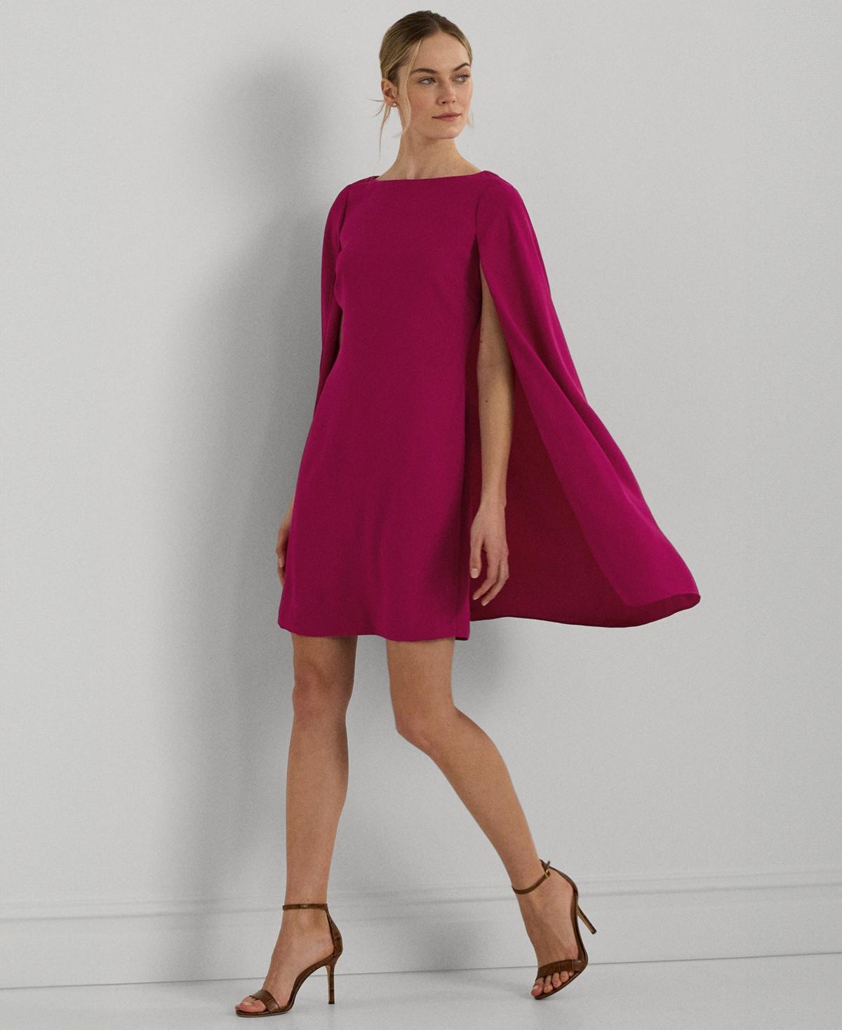 Lauren Ralph Lauren Womens Georgette Cape Dress Product Image