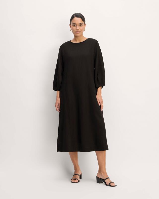 The Linen A-Line Midi Dress Product Image