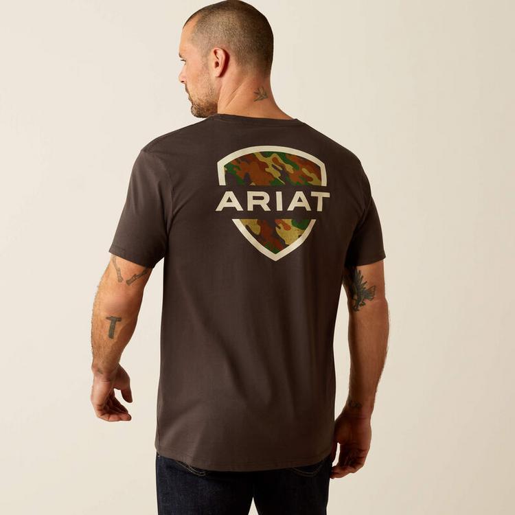 Ariat® Men's S/S Vintage Black Ambush Camo T-Shirt Product Image