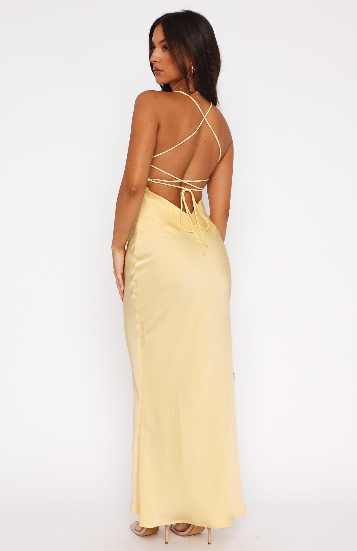 It's Not The Same Maxi Dress Lemon Product Image