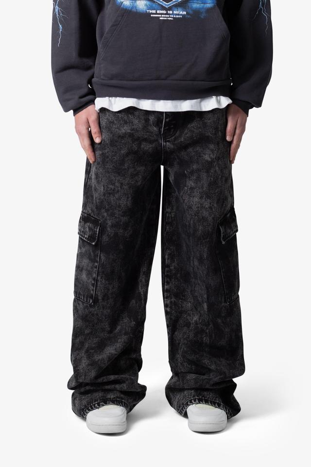 Void Baggy Cargo Denim - Washed Black Product Image