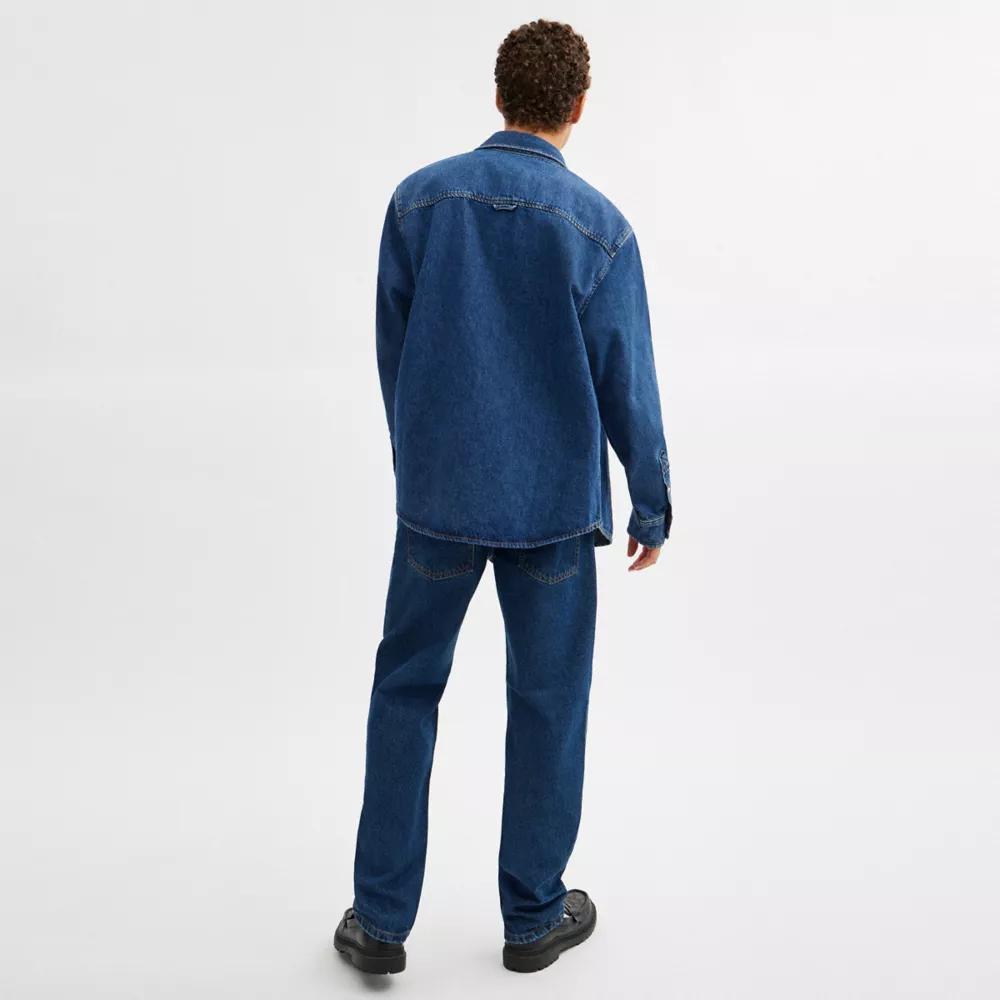 Long Sleeve Denim Shirt Product Image