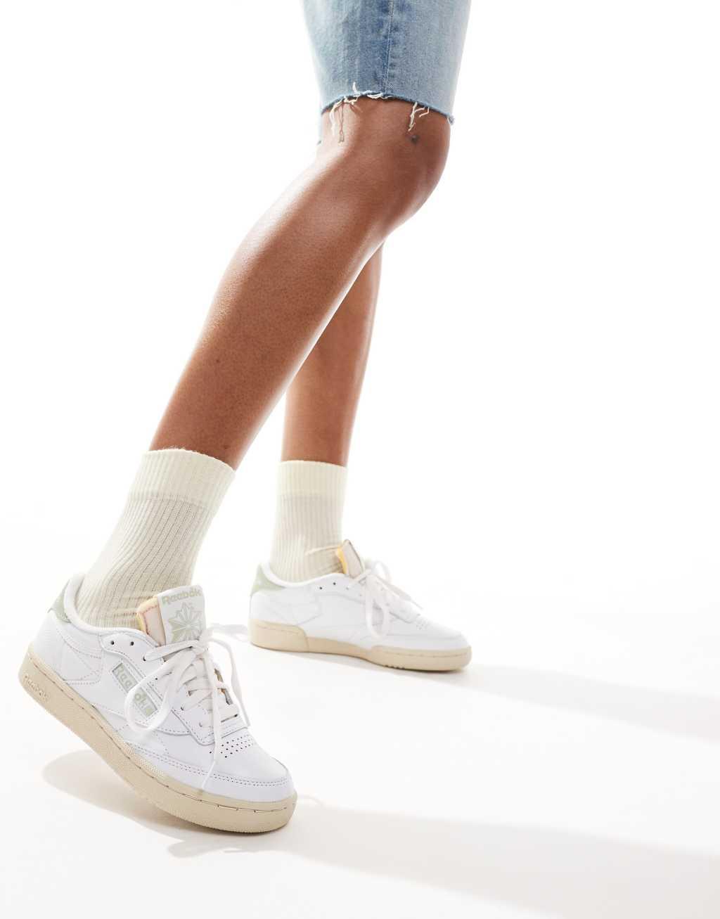 Reebok Club C 85 Vintage sneakers in white and sage Product Image