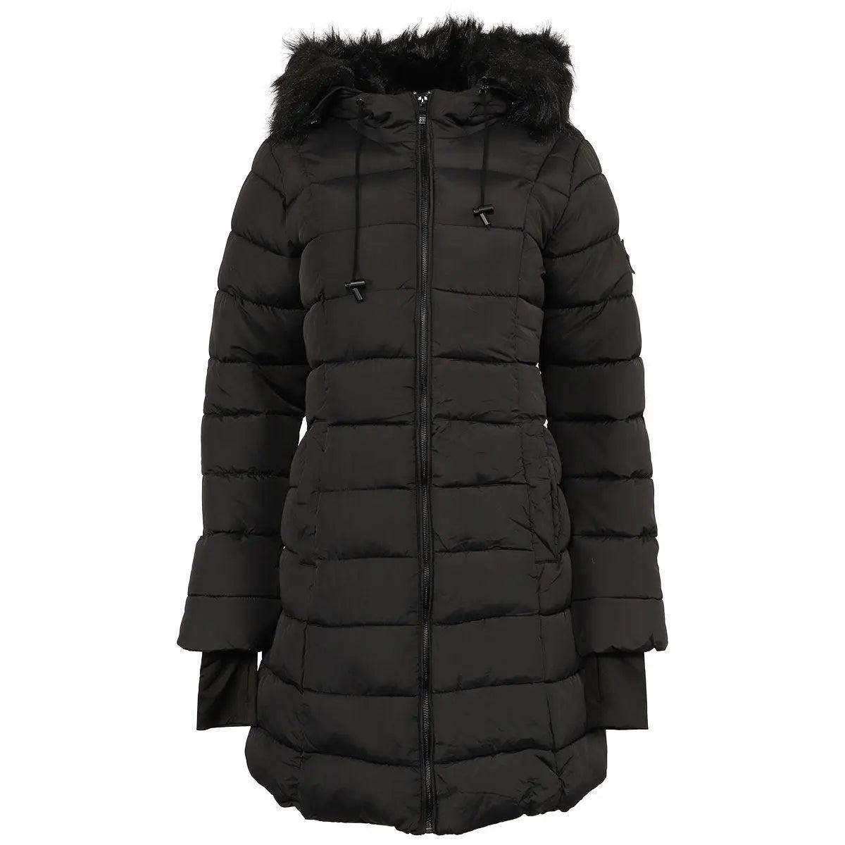 Steve Madden Women's Jacket with Faux Fur Hood Product Image