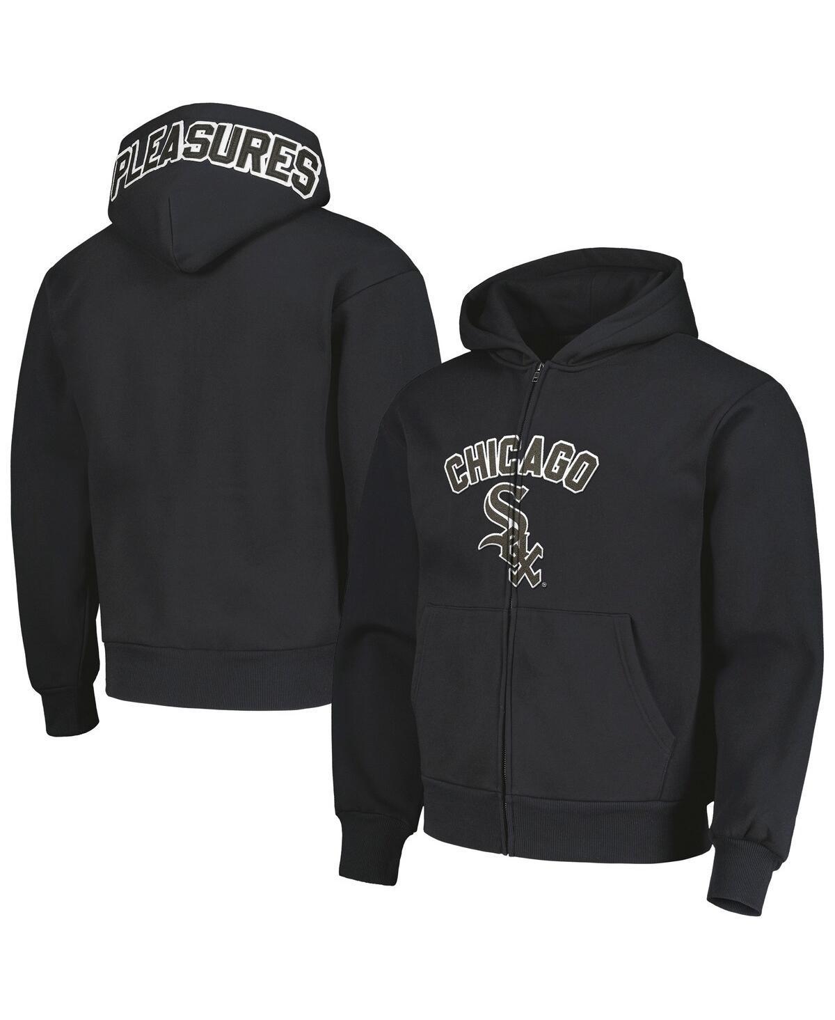 Mens Pleasures Black Chicago White Sox Opening Day Full-Zip Hoodie Product Image