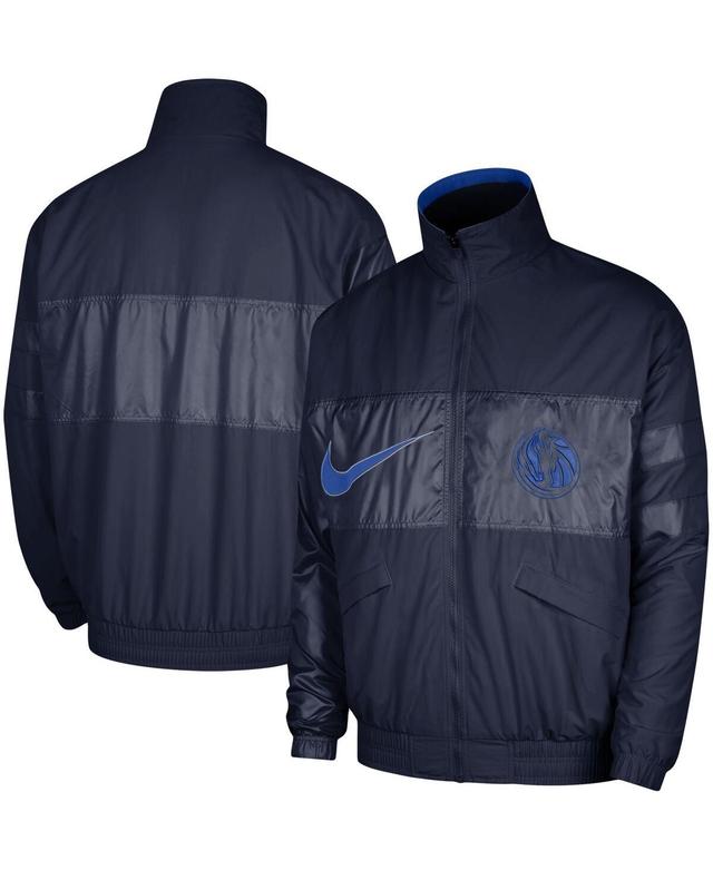 NIKE Navy Dallas Mavericks Courtside Versus Capsule Full-zip Jacket Product Image