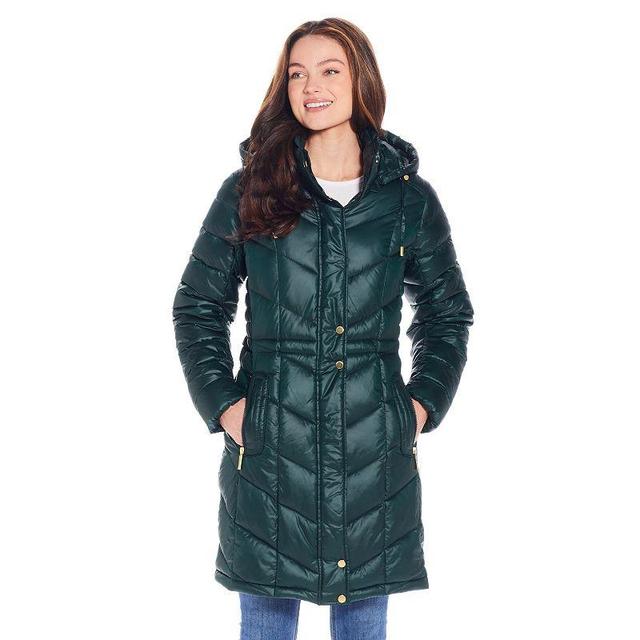 Womens Weathercast Hooded Heavyweight Puffer Coat Product Image