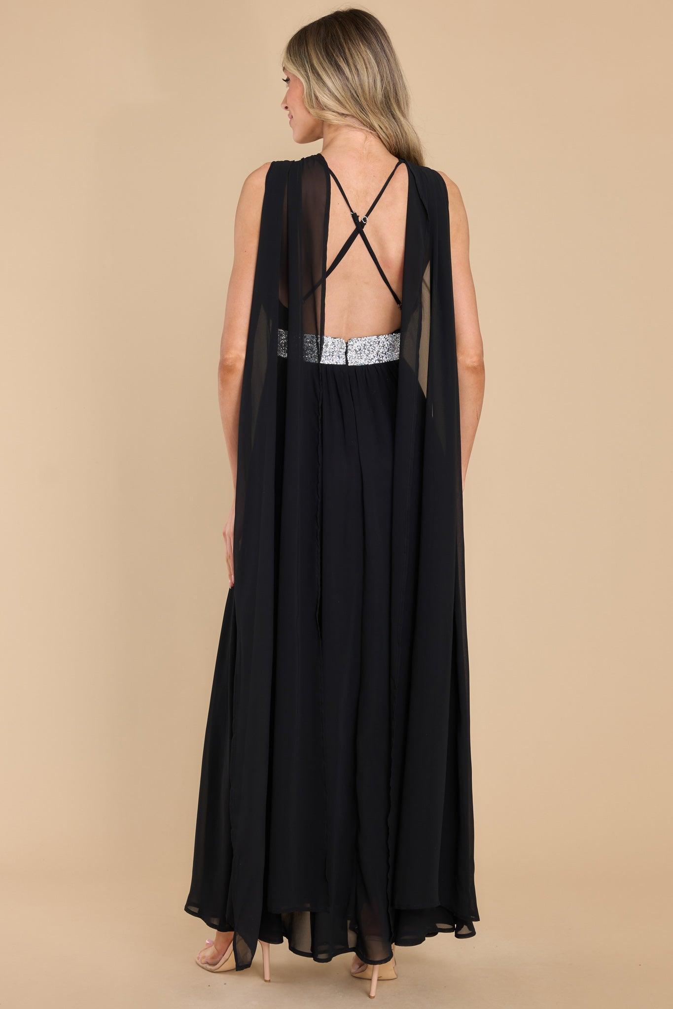 Aura Everyone's Desire Black Maxi Dress Product Image