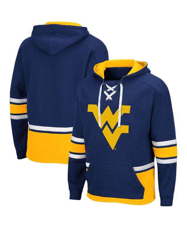 Mens Colosseum West Virginia Mountaineers Lace Up 3.0 Pullover Hoodie Blue Product Image