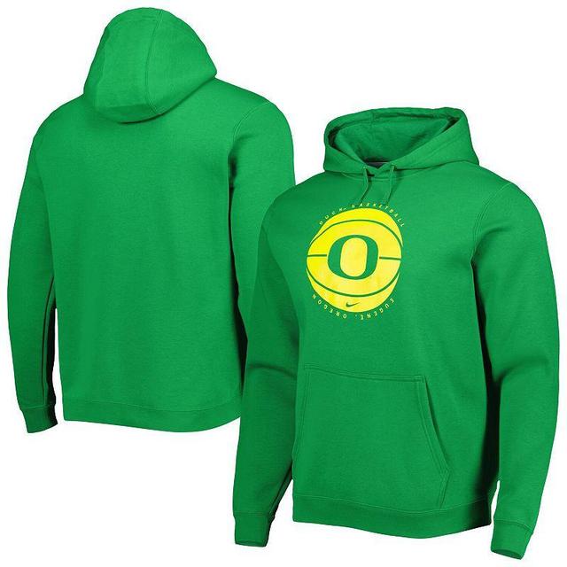 Mens Nike Green Oregon Ducks Basketball Pullover Hoodie Product Image