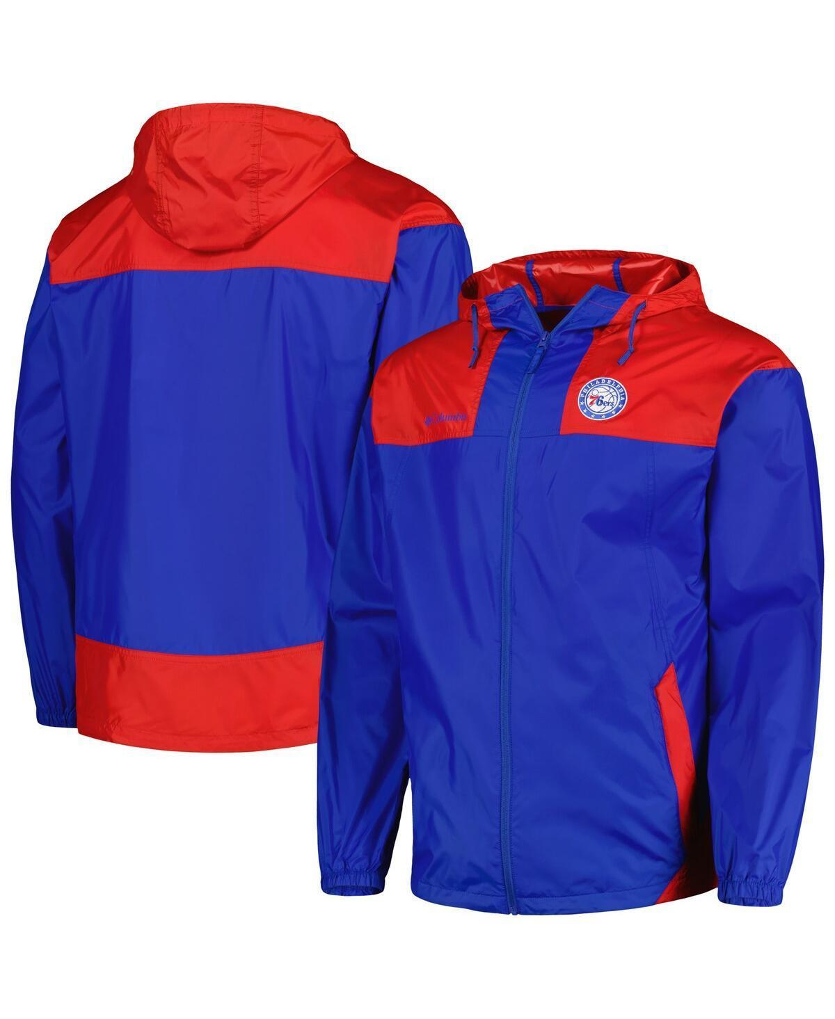 Mens Columbia Royal Philadelphia 76ers Flash Forward Challenger Full-Zip Hoodie Product Image