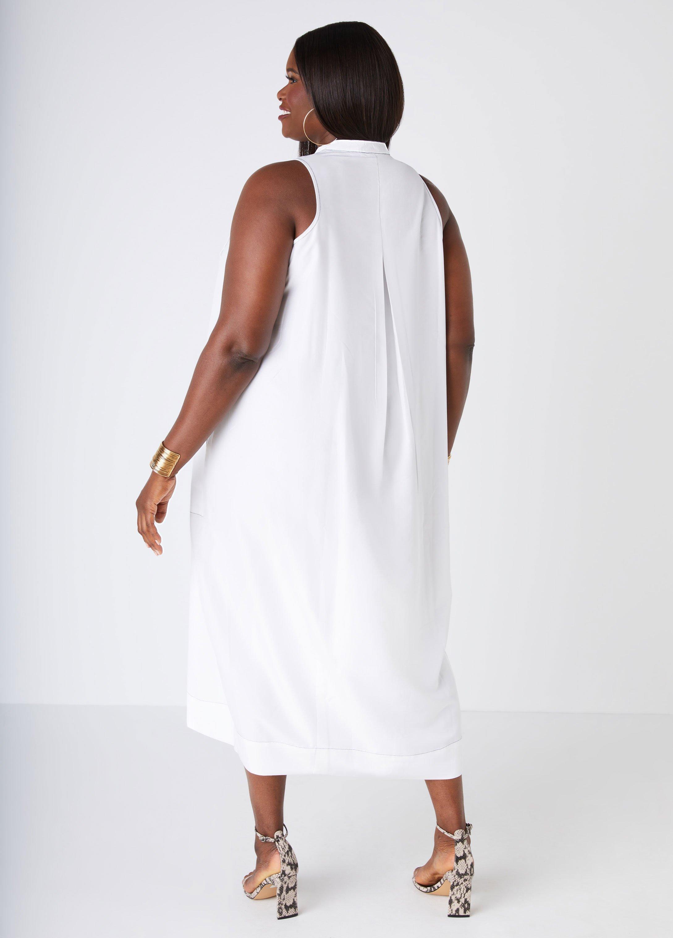 Midi Pleated Shirtdress Product Image