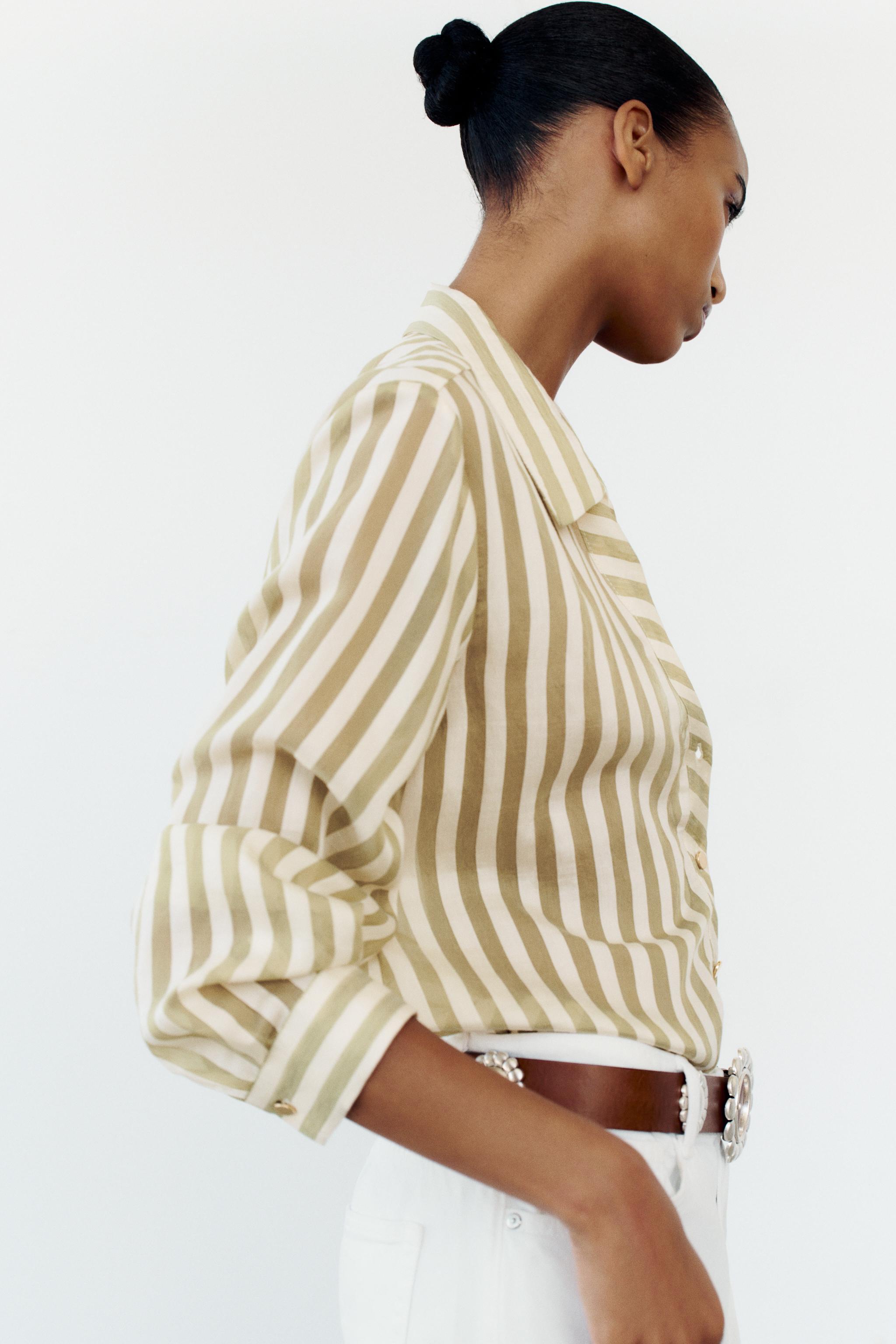 FLOWY STRIPED SHIRT Product Image