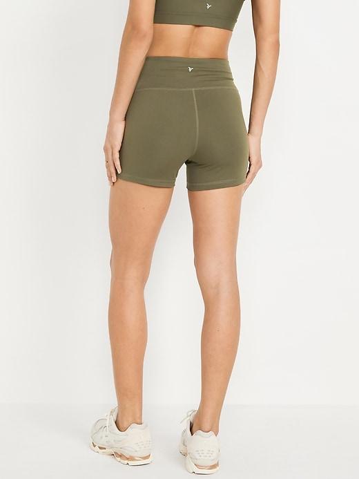 High-Waisted PowerSoft Biker Shorts -- 4-inch inseam Product Image