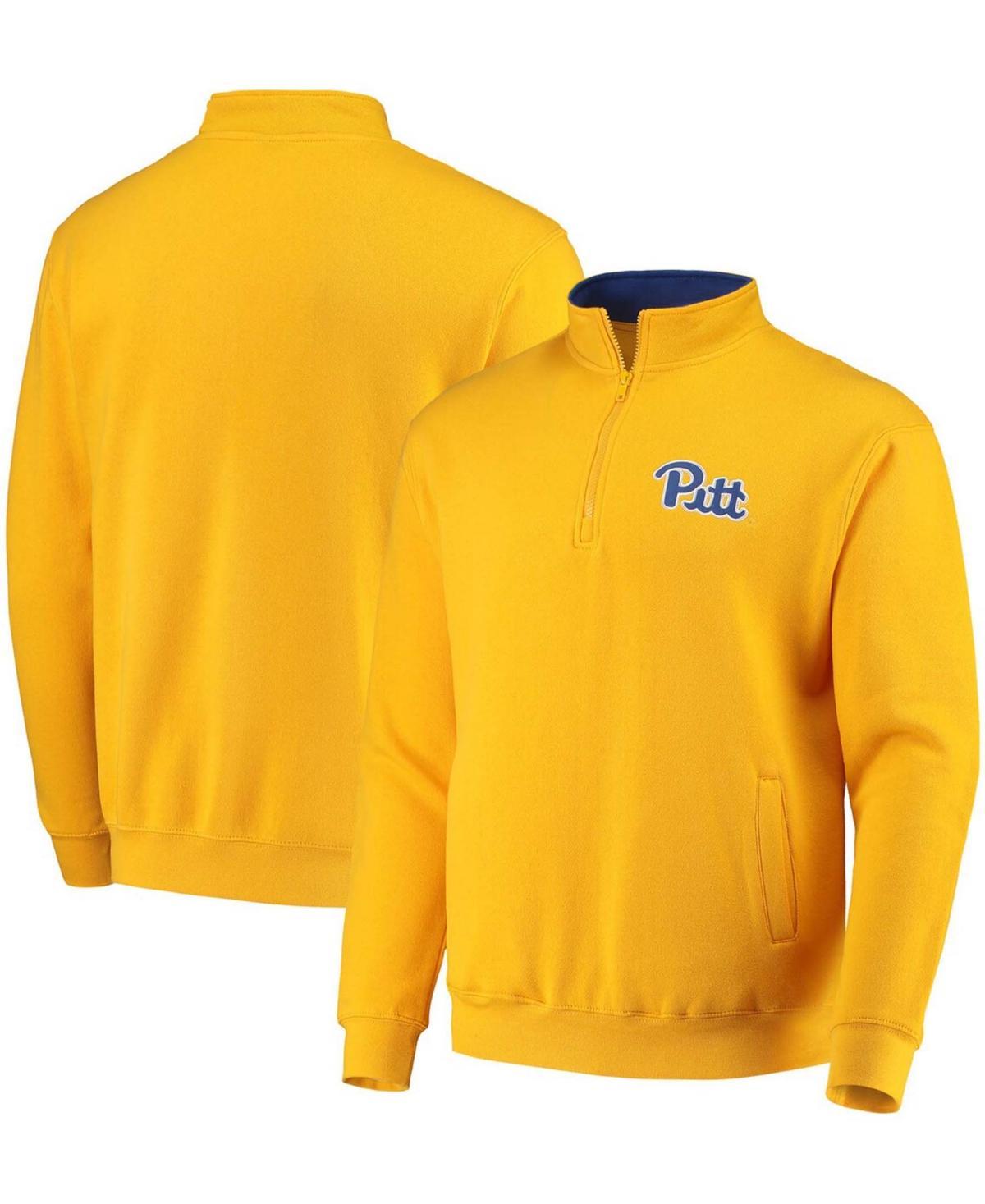 Mens Gold-Tone Pitt Panthers Tortugas Logo Quarter-Zip Jacket Product Image