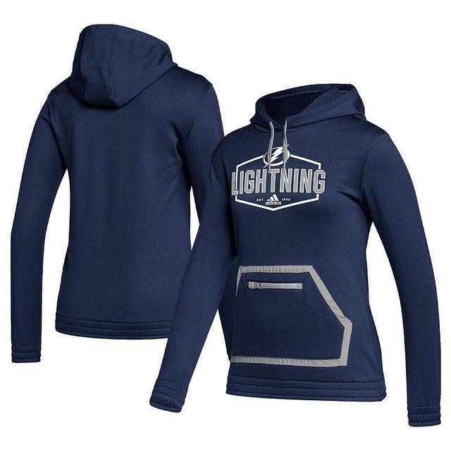 Womens adidas Blue Tampa Bay Lightning Team Pullover Hoodie Product Image