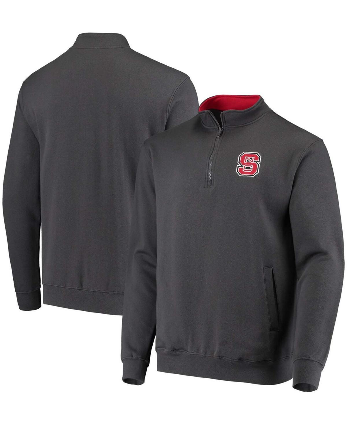 Mens Colosseum Heathered Gray NC State Wolfpack Tortugas Team Logo Quarter-Zip Jacket Product Image