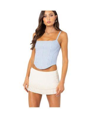 Edikted Womens Cammie striped corset Product Image