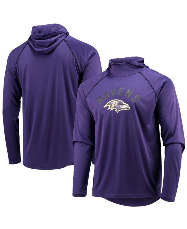 Mens Starter Baltimore Ravens Raglan Long Sleeve Hoodie T-Shirt Product Image