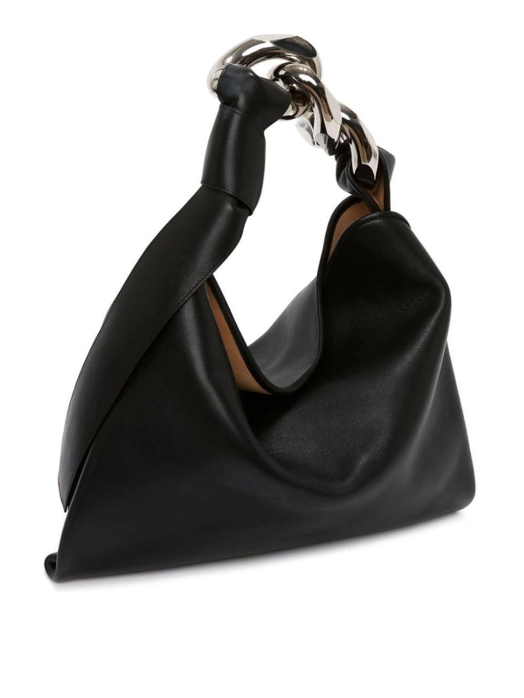 JW ANDERSON Chain-link Detail Shoulder Bag In Black Product Image