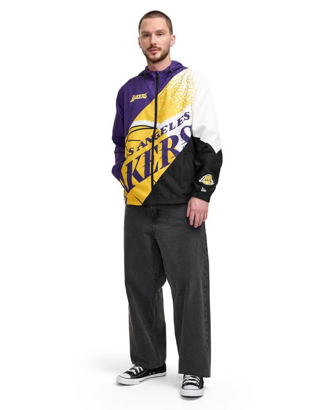 Los Angeles Lakers Sport Classics Color Block Windbreaker Male Product Image