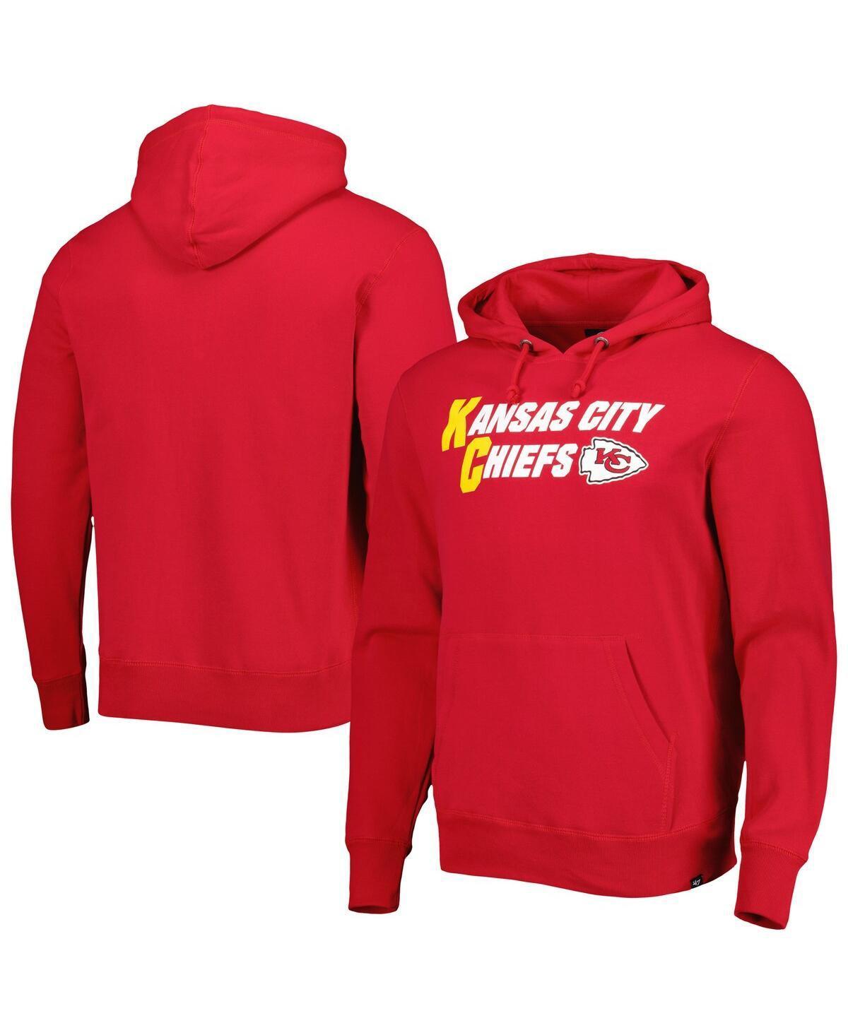 Mens 47 Brand Red Kansas City Chiefs Regional Headline Pullover Hoodie Product Image