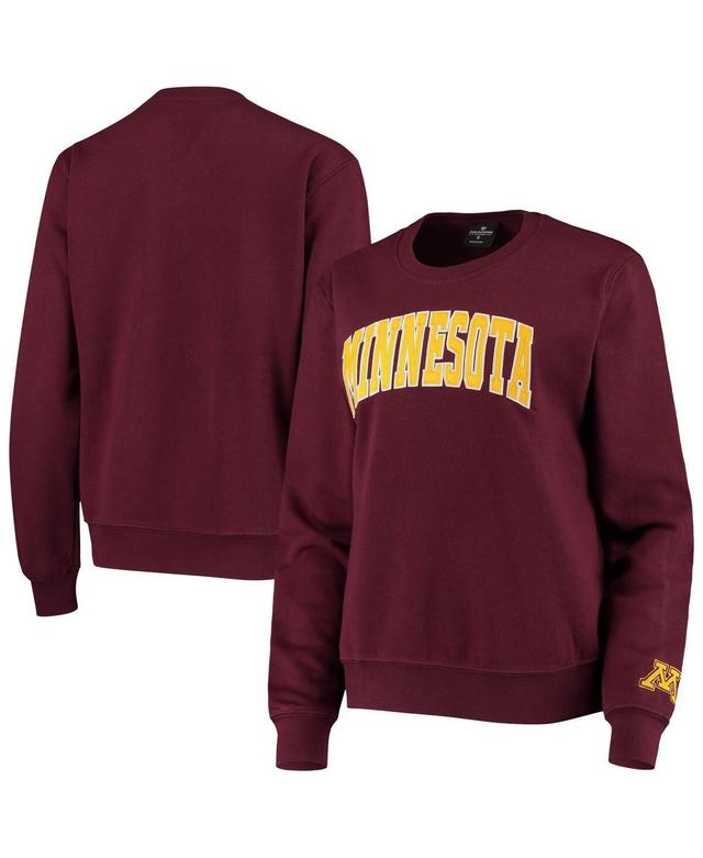 Colosseum Womens Minnesota Golden Gophers Campanile Pullover Sweatshirt Product Image