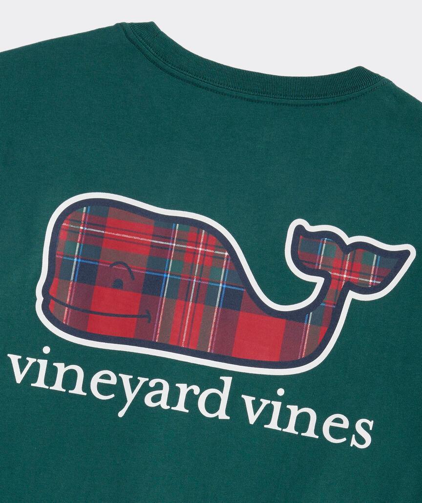 Plaid Whale Long-Sleeve Pocket Tee Product Image