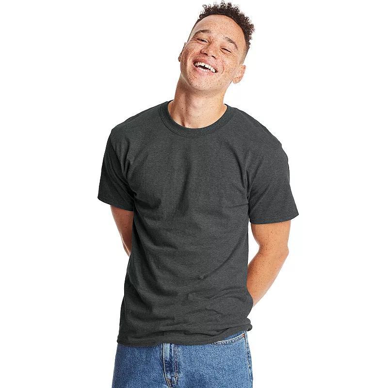 Hanes Beefy-T Mens T-Shirt, Value 2-Pack (Big & Tall Available) Black S Product Image