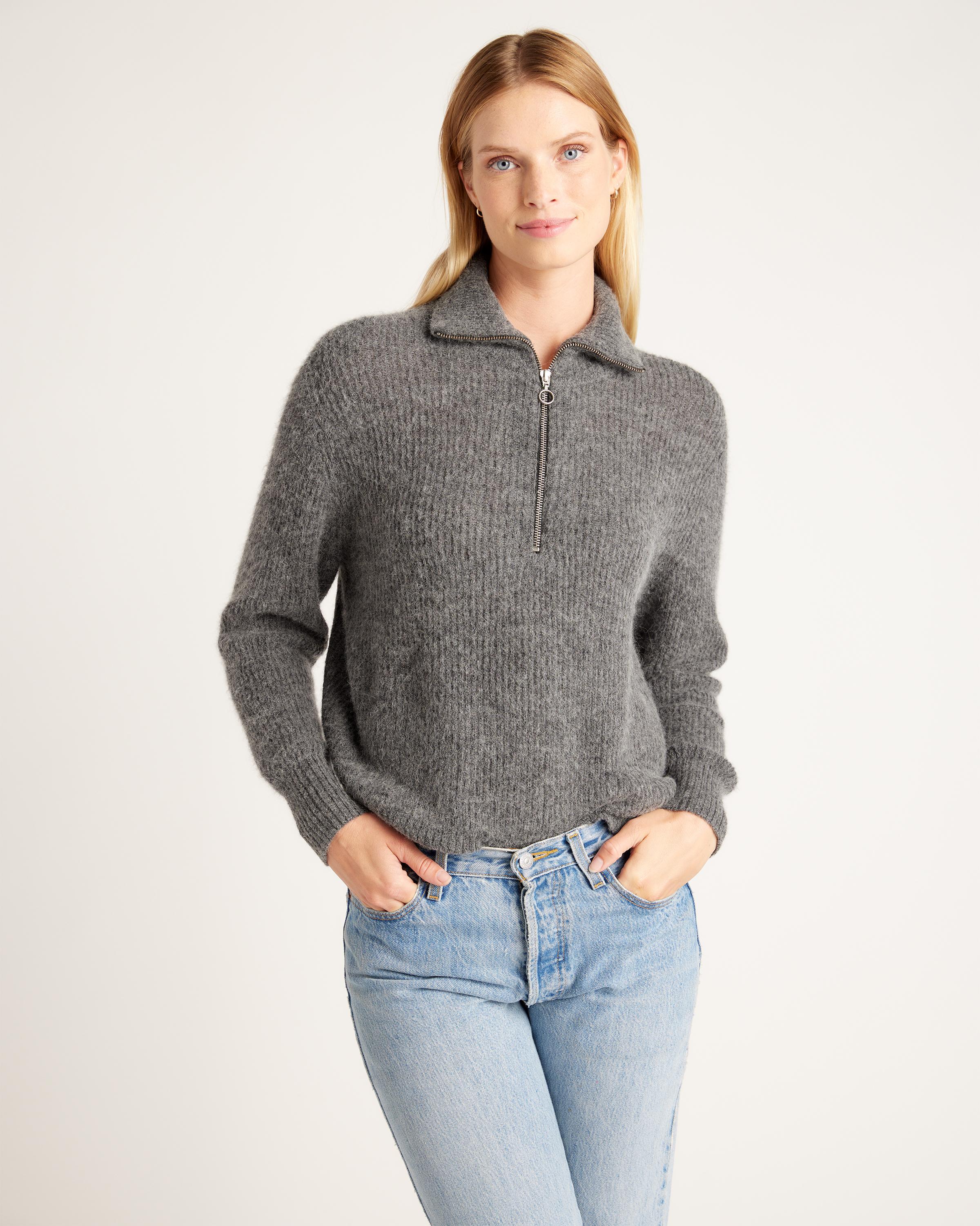 Alpaca Quarter Zip Sweater | Quince product image